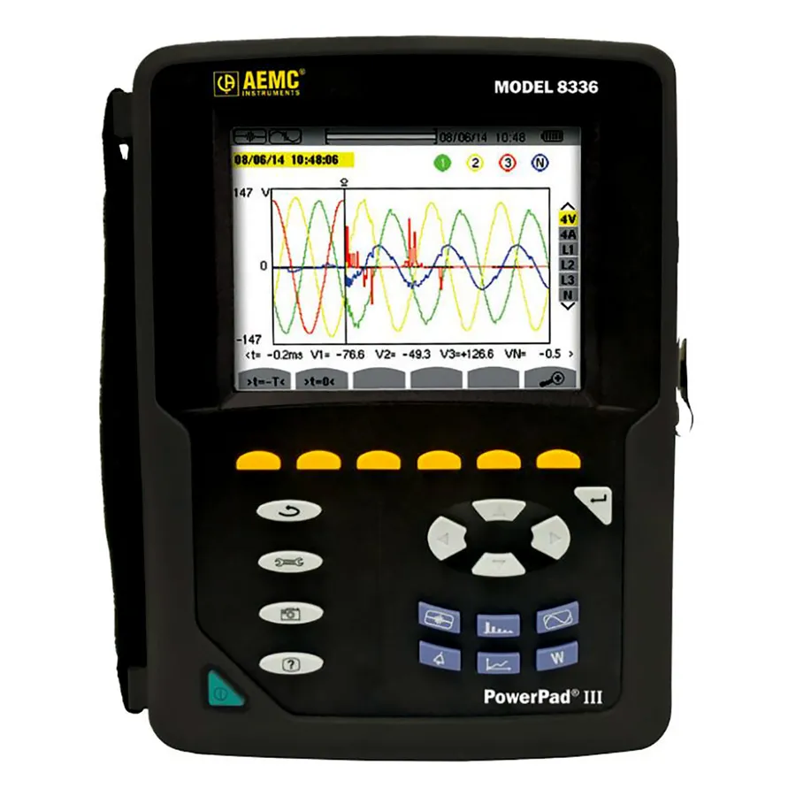 Analizador de Calidad de Energía AEMC 8336 PowerPad III