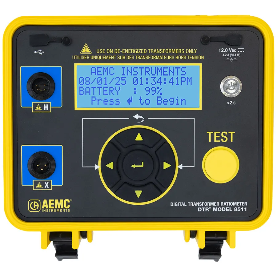 AEMC DTR 8511 Ratiómetro de Transformador Digital