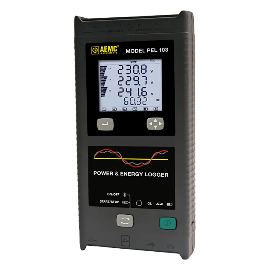Registrador de potencia y energía AEMC PEL 103