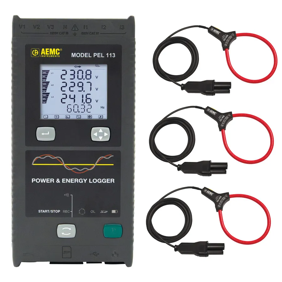 AEMC PEL 113 Registrador de Potencia y Energía