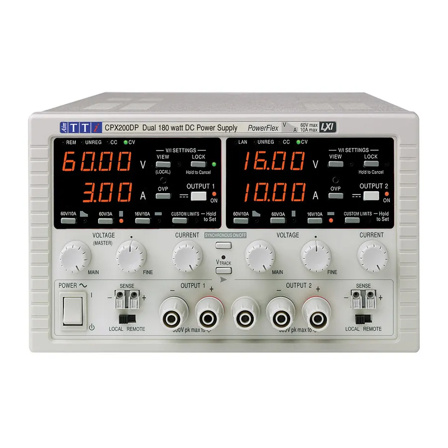 Fuente de Alimentación CC Aim TTi CPX200DP