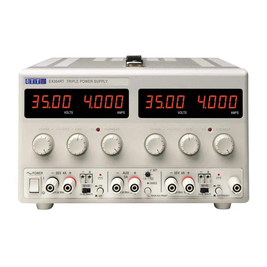 Fuente de alimentación CC de salida triple Aim TTi EX354RT