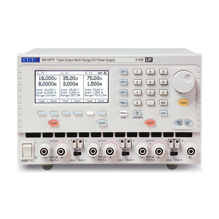 Fuente de Alimentación DC Aim TTi MX100TP de Salida Triple
