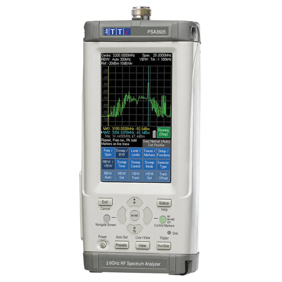 Analizador de Espectro RF Portátil Aim TTi PSA3605USC