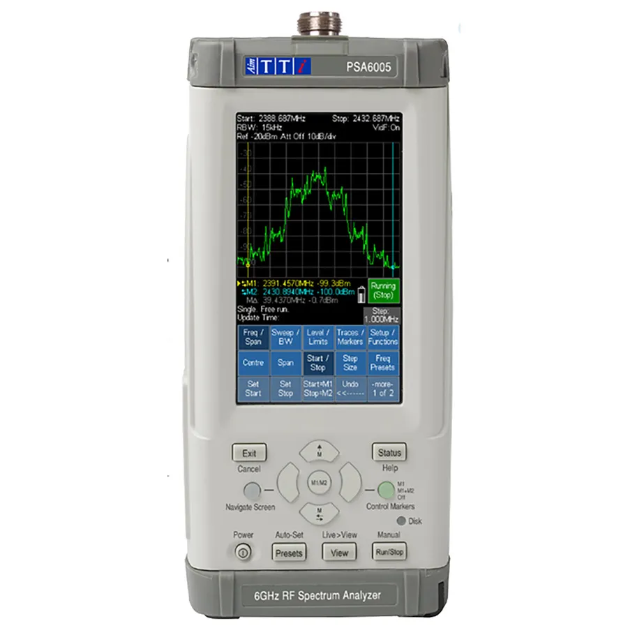 Analizador de Espectro RF Portátil Aim TTi PSA6005USC