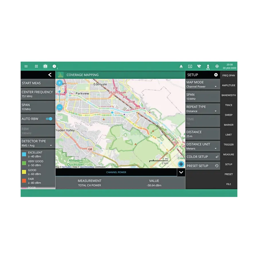 Opción Software de Mapeo de Cobertura Anritsu MS2080A-0431
