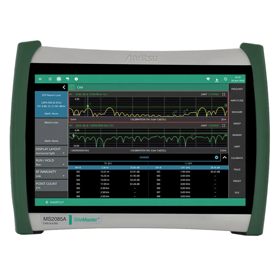 Analizador de cable y antena Anritsu MS2085A-0804