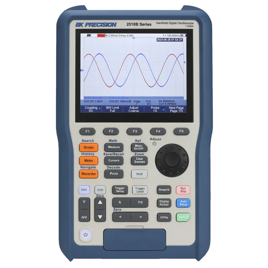 Osciloscopio Digital Portátil de Almacenamiento B&K Precision 2516B