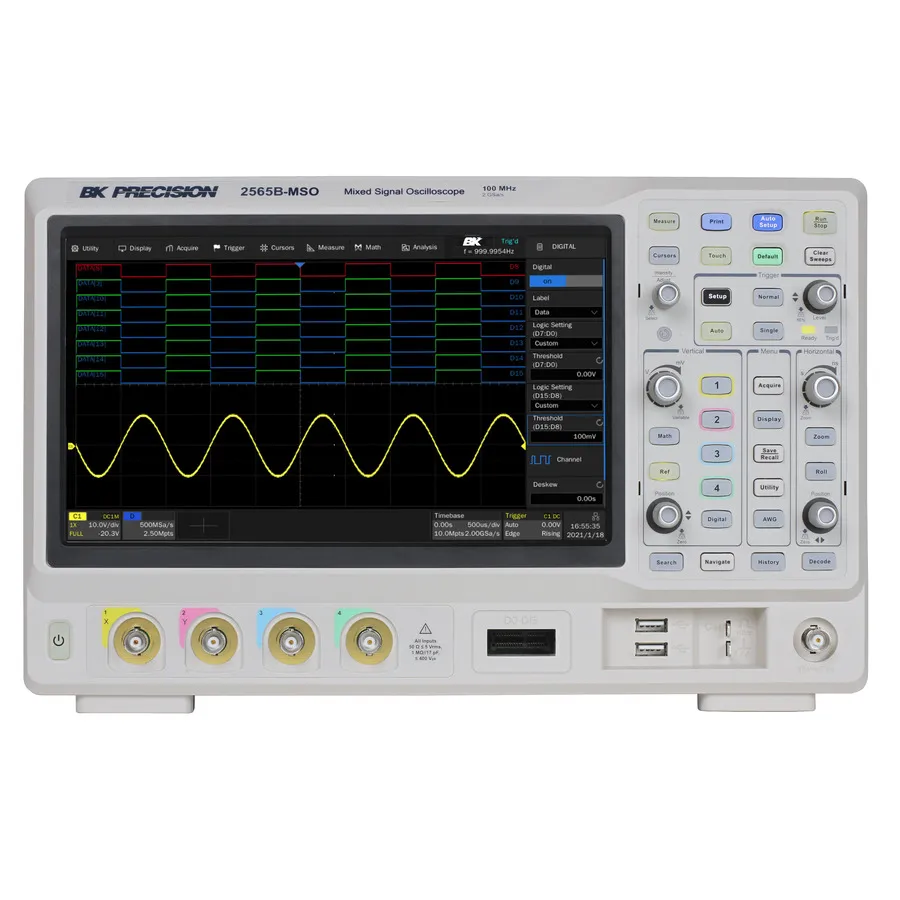 Osciloscopio de Señal Mixta B&K Precision 2565B-MSO