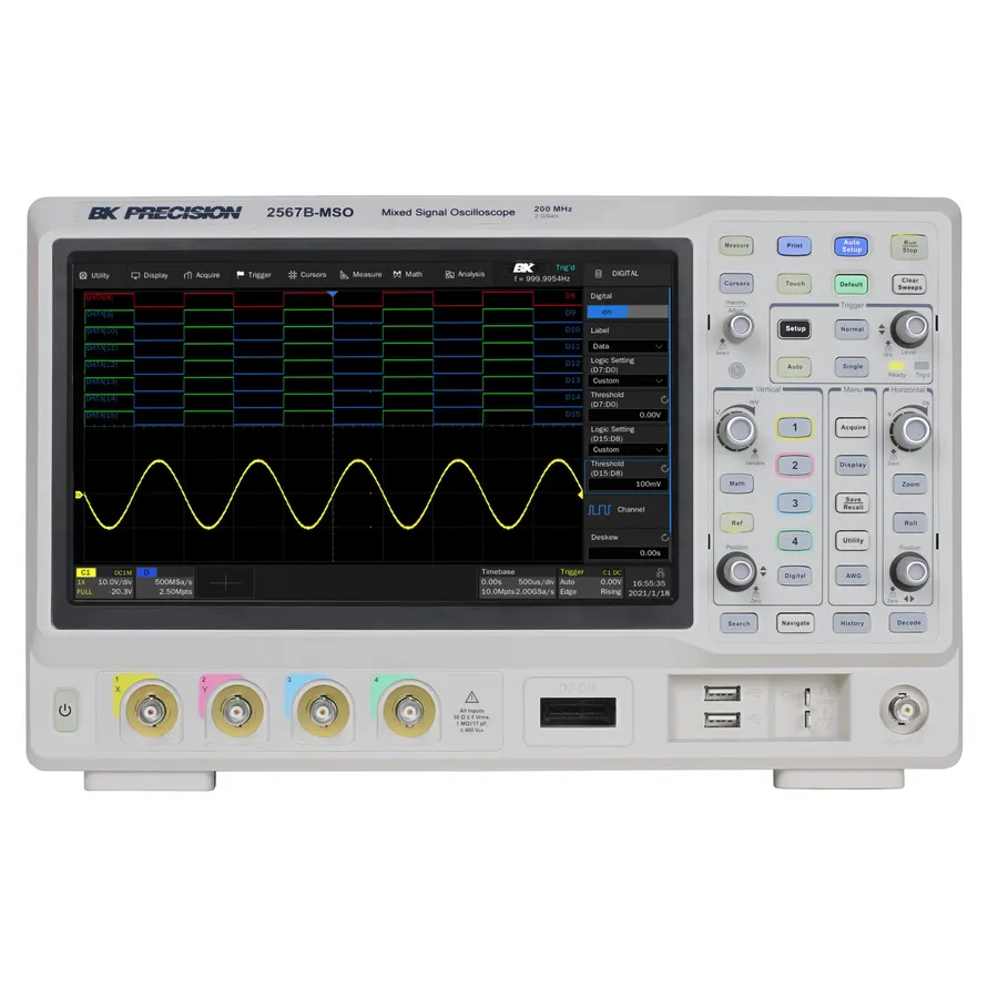 Osciloscopio de Señal Mixta B&K Precision 2567B-MSO