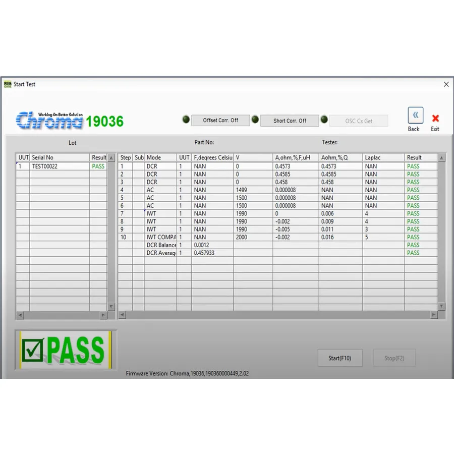 Software Chroma 10544 SoftPanel y clave