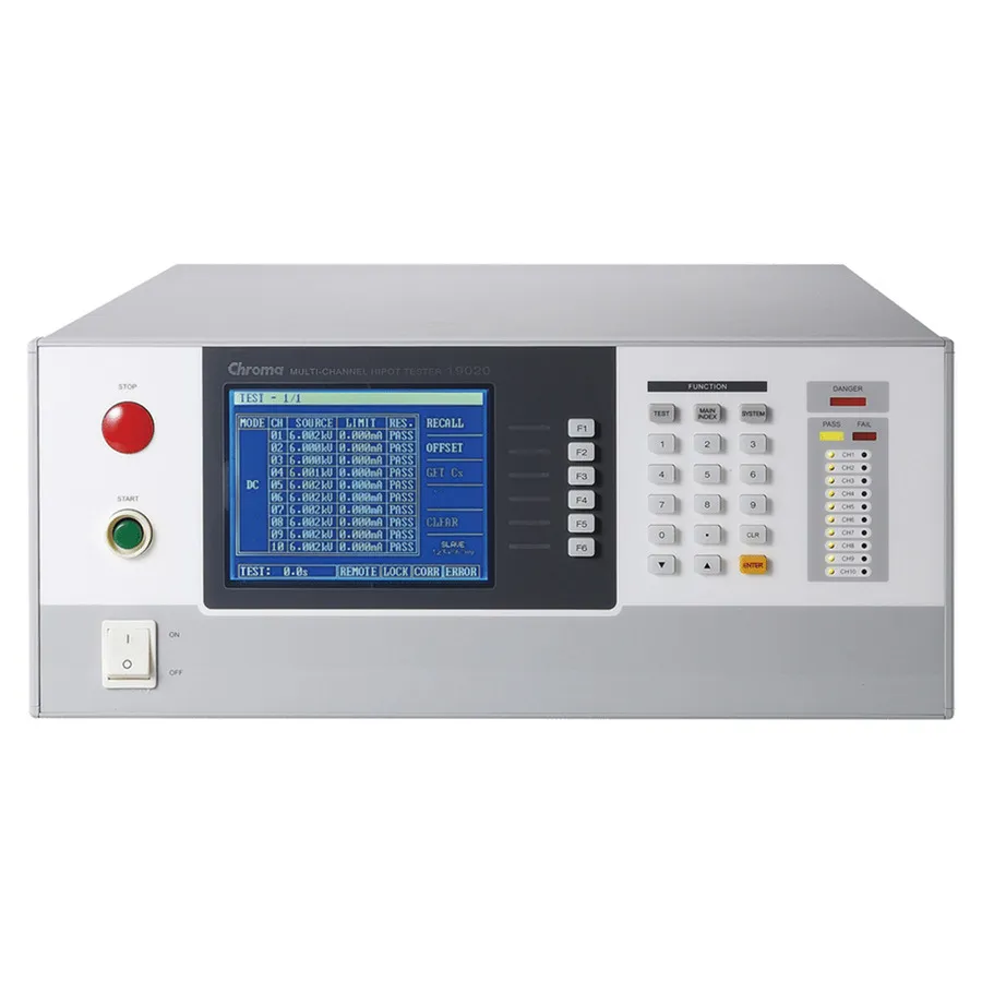 Probador de Hipot Chroma 19021 de 10 Canales