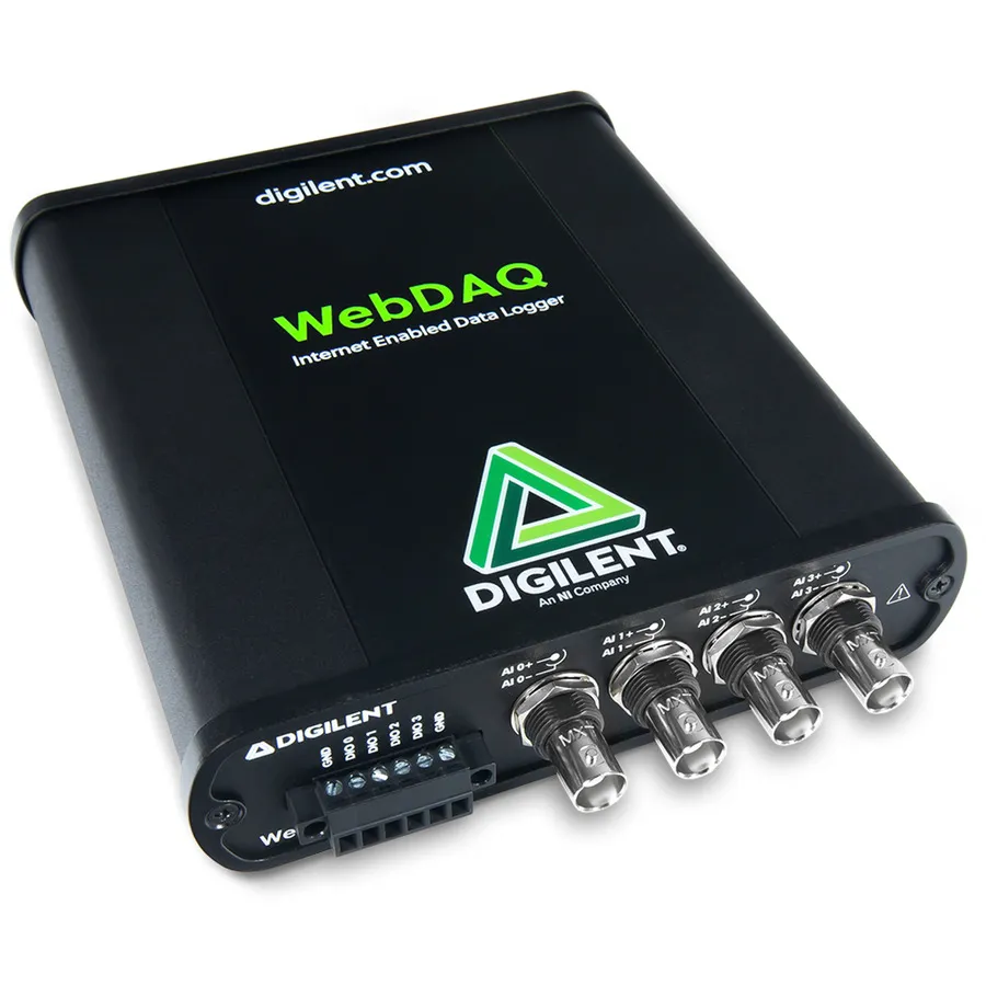 Registrador de Datos de Vibración-Acústica Digilent WebDAQ 504