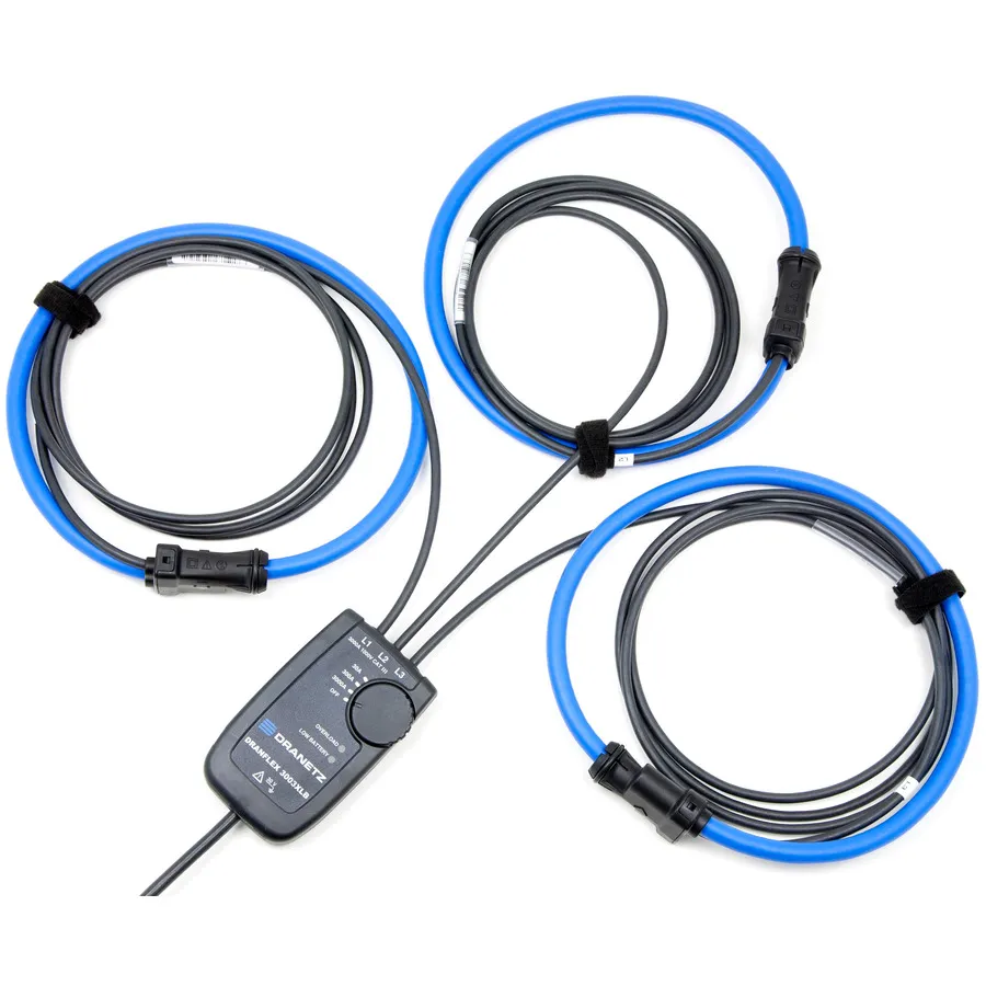 Sonda de Corriente Flexible Trifásica Dranetz DRANFLEX3003XLB24 de 24"