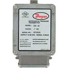 Transmisor de presión diferencial Dwyer Instruments 608-5