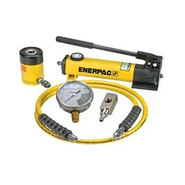 Cilindro hidráulico hueco Enerpac SCH121H y juego de bomba manual