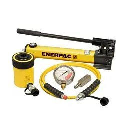 Cilindro hidráulico hueco Enerpac SCH202H y juego de bomba manual