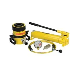 Cilindro hidráulico hueco Enerpac SCH603H y juego de bomba manual