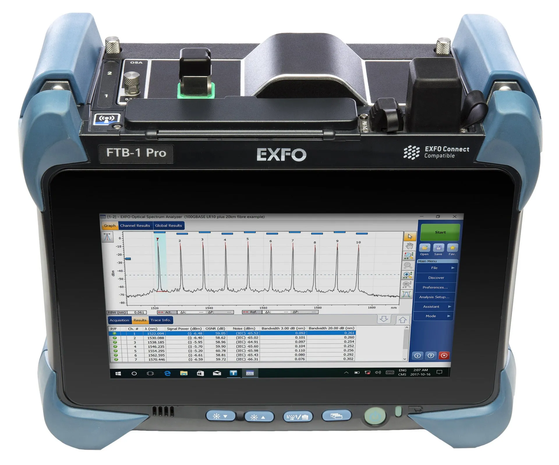 Analizador de espectro óptico EXFO FTBx-5235