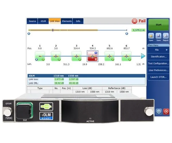 EXFO FTBx-720C OTDR cuádruple