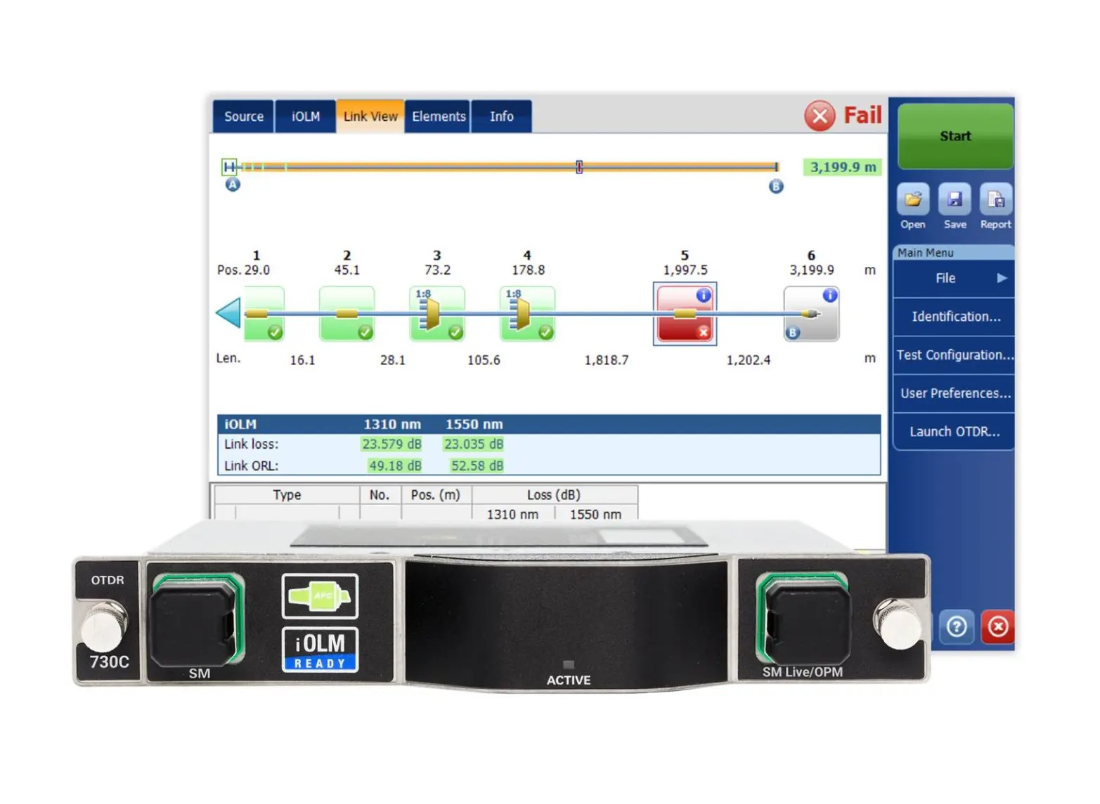 EXFO FTBx-730C OTDR Monomodo
