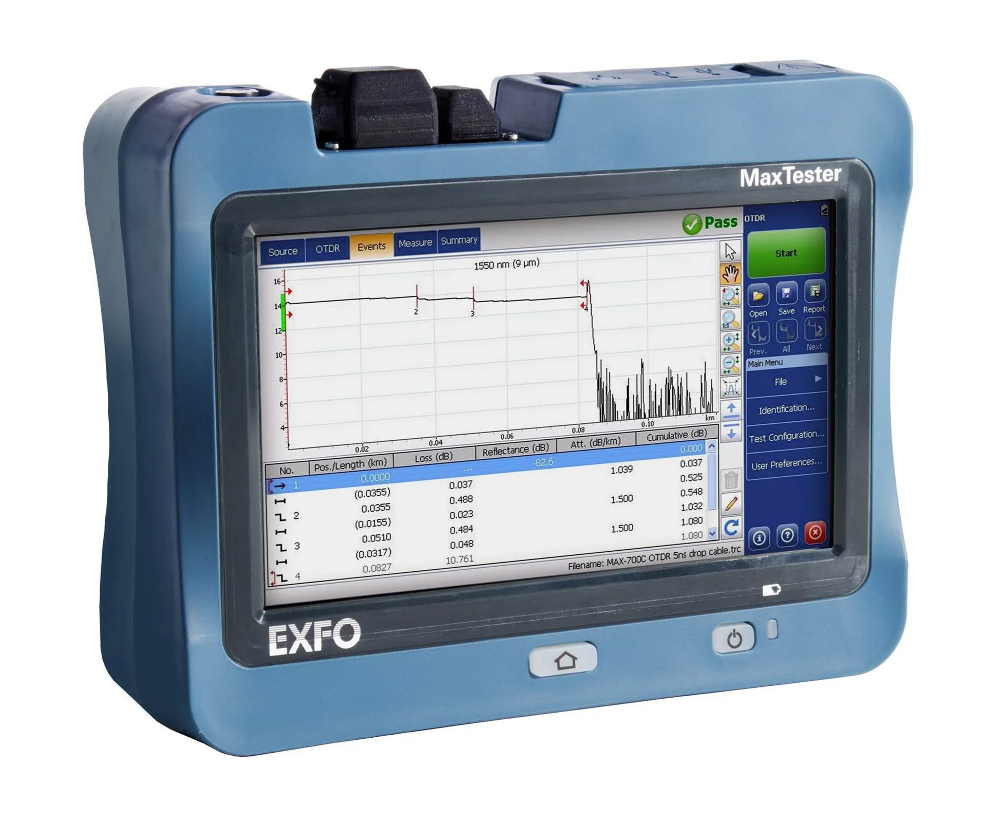 OTDR EXFO MAX-730D-SM8