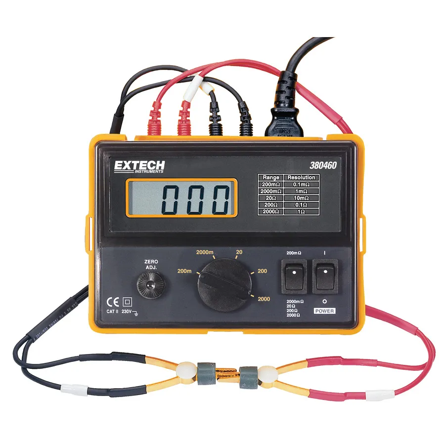 Medidor de Miliohms de Precisión Extech 380460