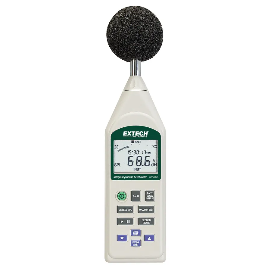 Medidor de Nivel de Sonido Extech 407780A con Registrador de Datos