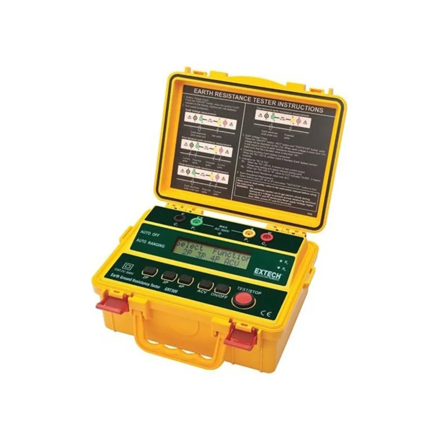 Probador de resistencia de tierra Extech GRT300-NISTL