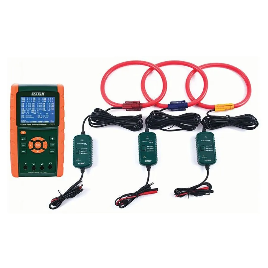 Analizador de Potencia de Datalogger Extech PQ3450-30-NIST