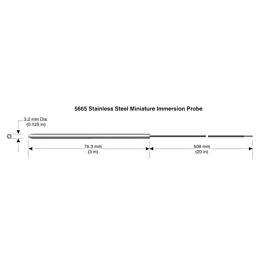 Sonda termistora de inmersión Fluke Calibration 5665-P