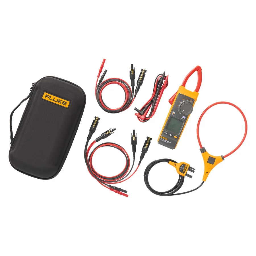 Medidor de pinza solar Fluke FLK-393FC-PVLEAD e kit de cables de prueba