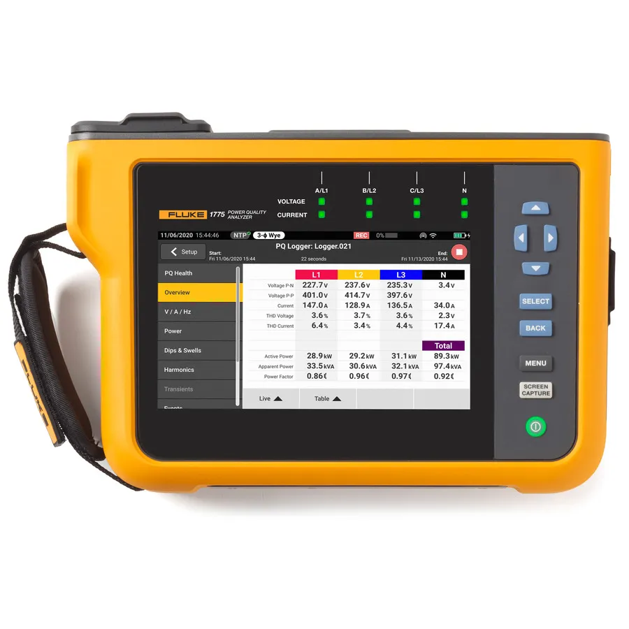 Analizador de Calidad de Potencia Fluke FLUKE-1775/FPC