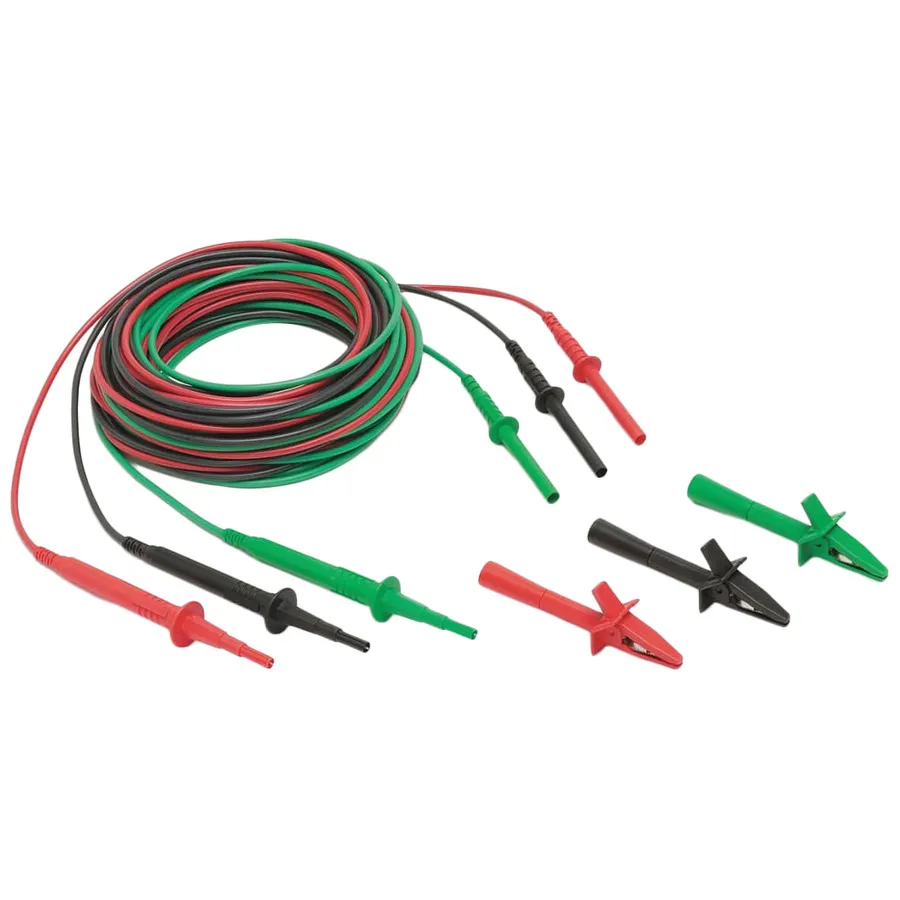 Juego de Cables de Prueba Fluke TL1550B con Pinzas Cocodrilo