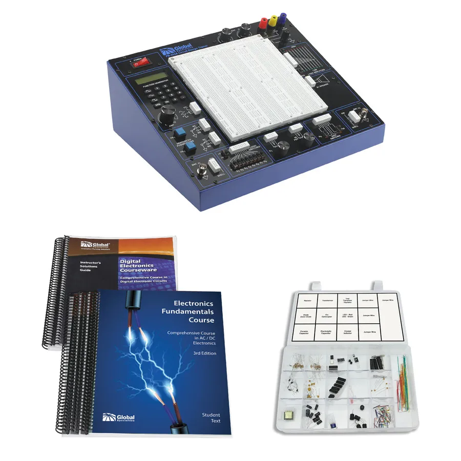 Entrenador Global Specialties PB-503ALAB con Courseware y Kit de Componentes