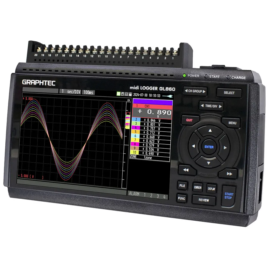 Registrador de Datos Multicanal Graphtec GL860