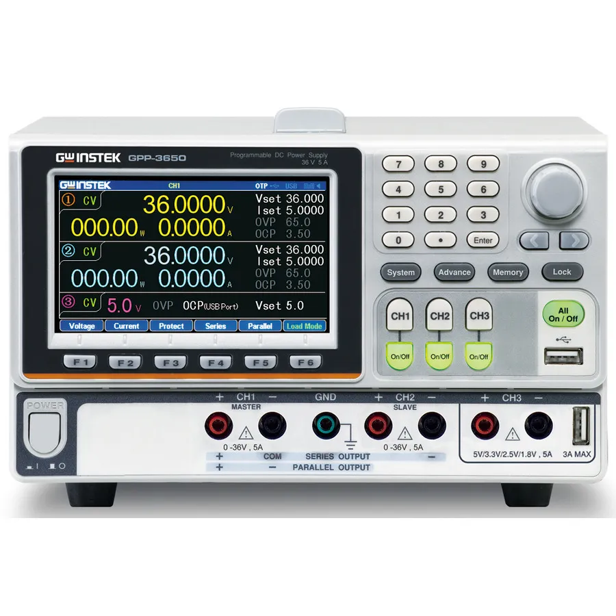 GW Instek GPP-3650 Fuente de Alimentación DC Programable de Triple Salida