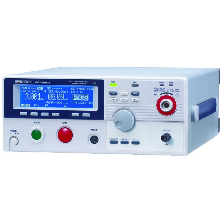 GW Instek GPT-9803 Probador de Seguridad Eléctrica