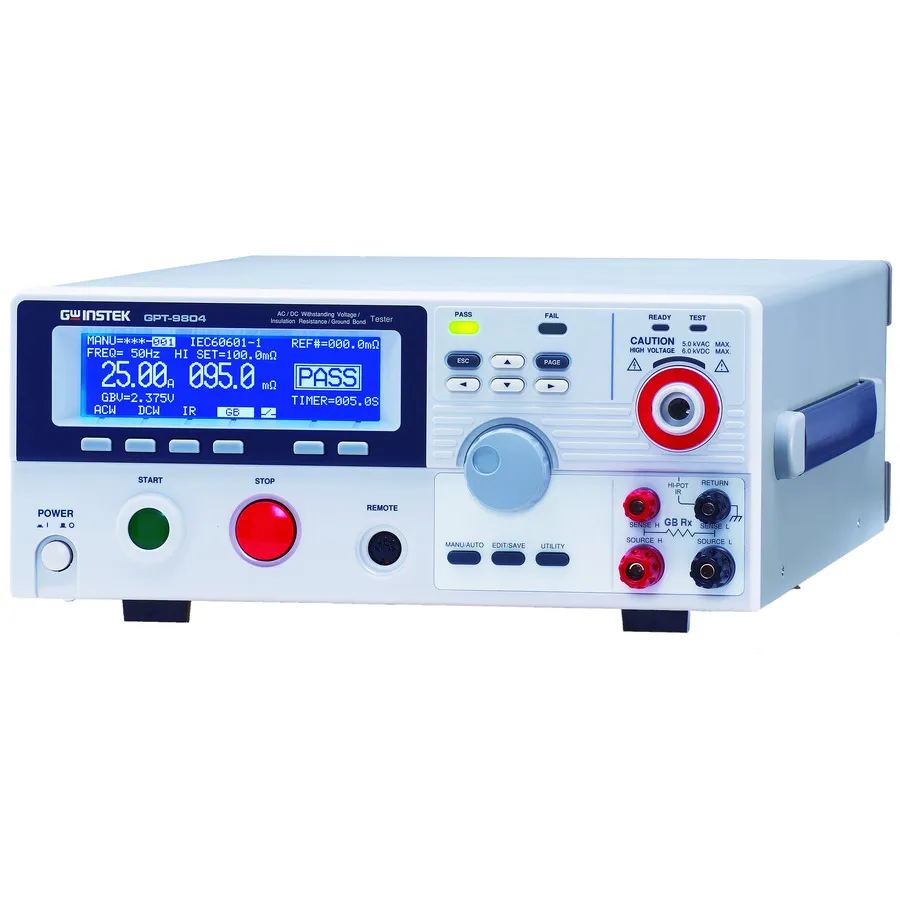 GW Instek GPT-9804 Probador de Seguridad Eléctrica