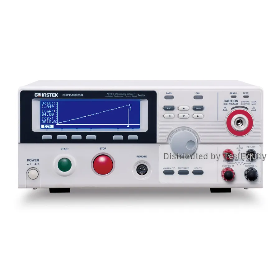 GW Instek GPT-9904 Probador de Seguridad Eléctrica