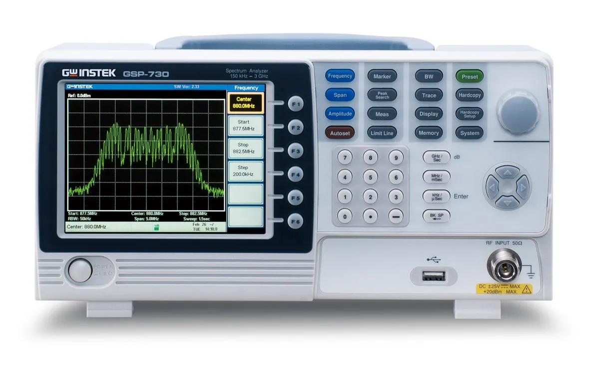 Analizador de Espectros GW Instek GSP-730