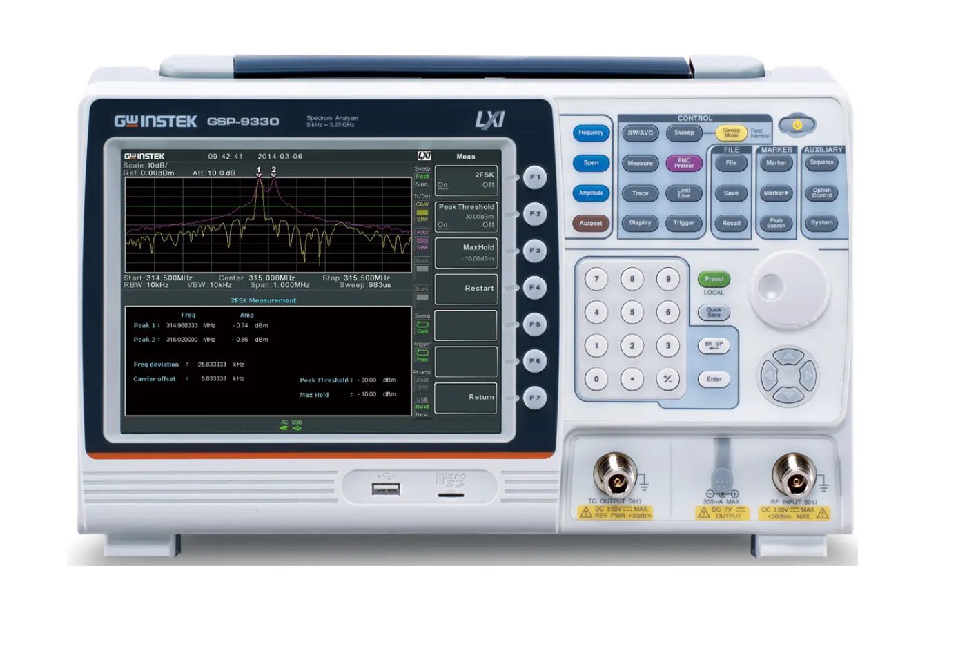 Analizador de Espectros GW Instek GSP-9330
