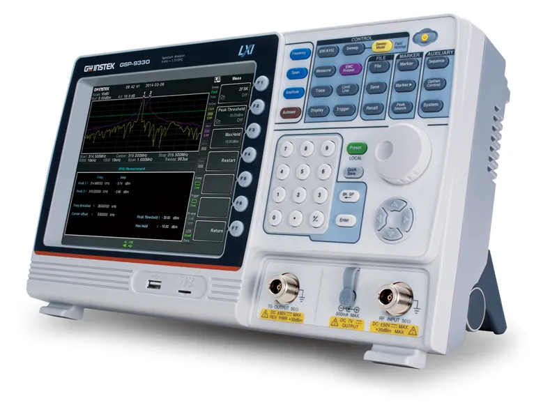 Analizador de Espectros GW Instek GSP-9330TG con Generador de Seguimiento