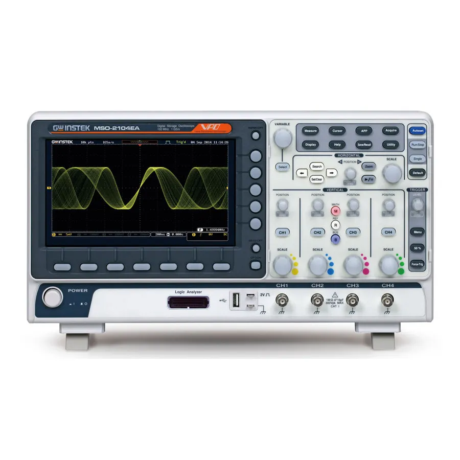 Osciloscopio de Señal Mixta GW Instek MSO-2104EA