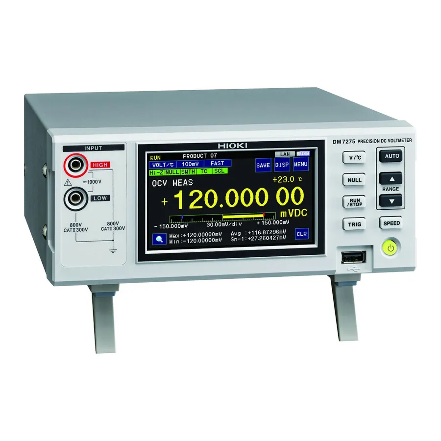 Voltímetro de Precisión CC Hioki DM7275-02