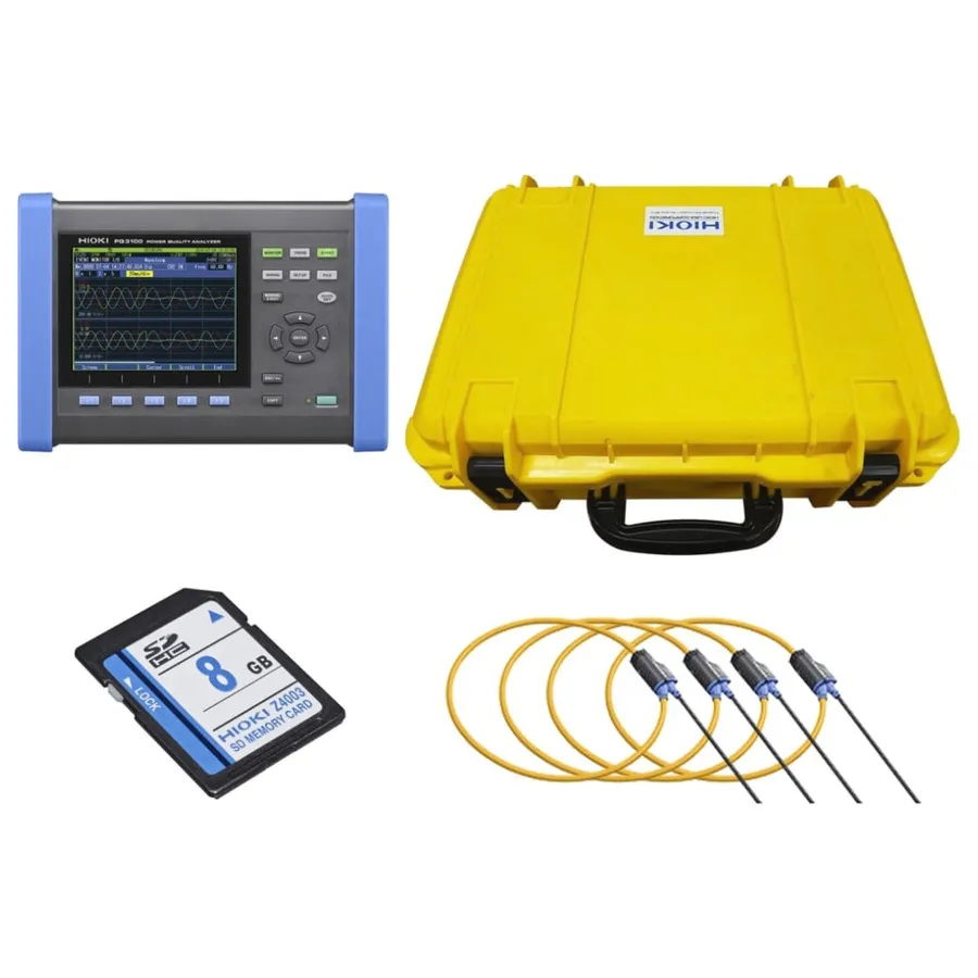 Kit Analizador de Calidad de Energía Hioki PQ3100-04/6000-10in