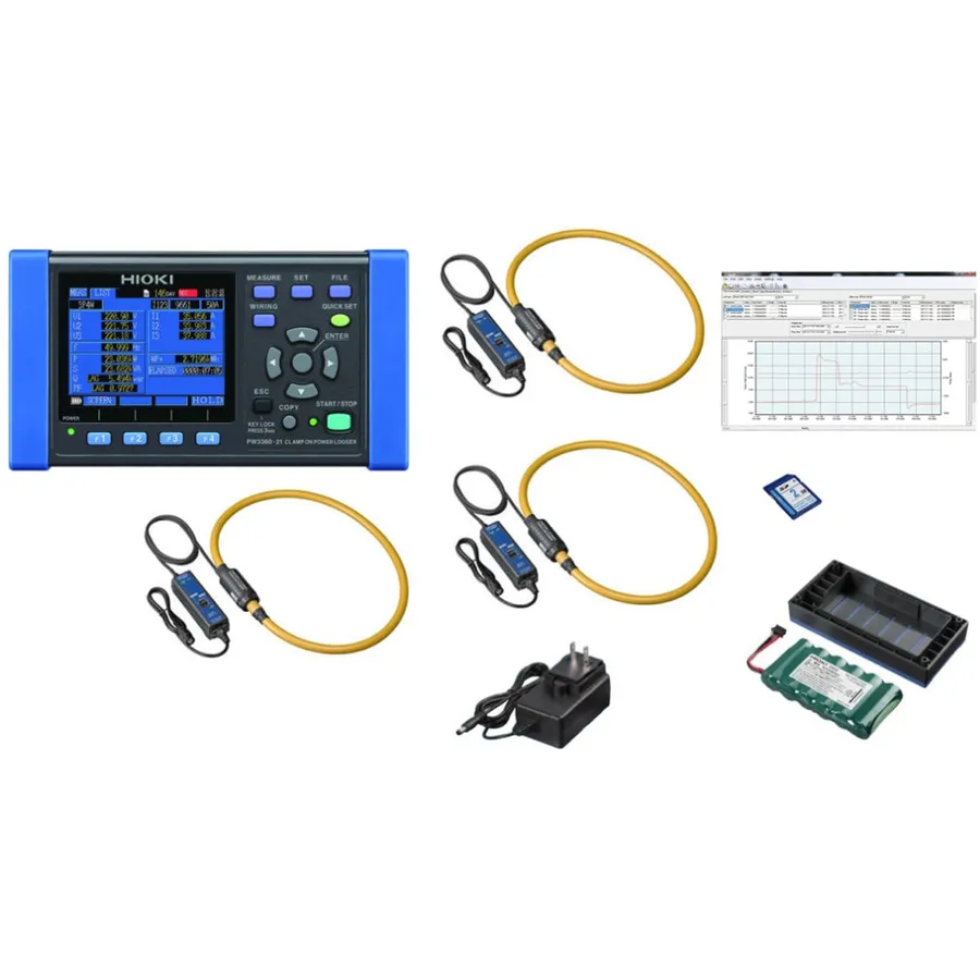 Analizador de Potencia Hioki PW3360-21/5000PRO-7IN KIT