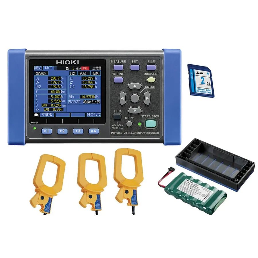 Kit Registrador de Potencia Hioki PW3365-20/1000Pro