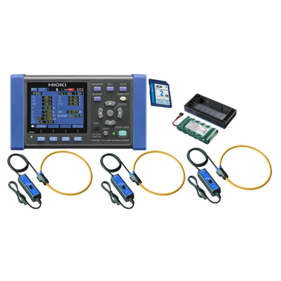 Registrador de Potencia Hioki PW3365-20/5000Pro-4in KIT