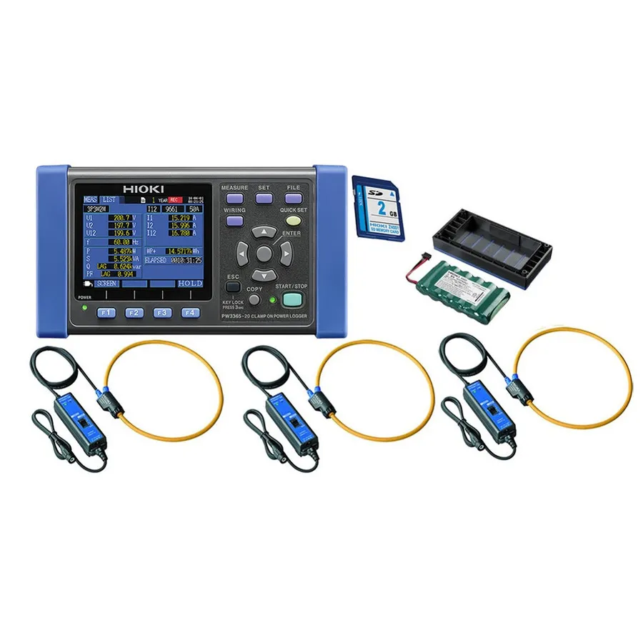 Registrador de Potencia Hioki PW3365-20/5000Pro KIT